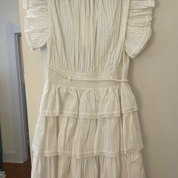 ULLA JOHNSON
Camilla ruffled pintucked cotton-poplin mini dress - Picture 7 of 7